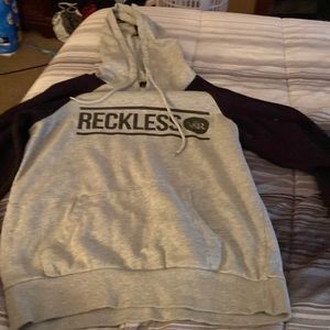 Youth size S hoodie black and grey! Good shape!